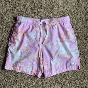 Pink flower Modern Amusement swim trunks